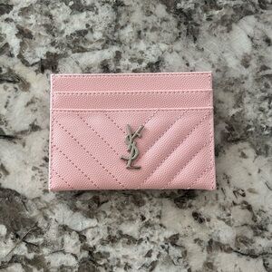 YSL Pink Card Holder